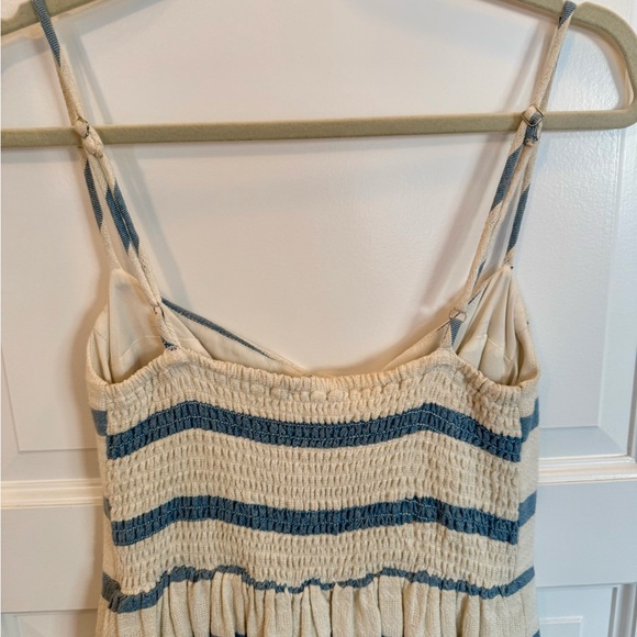 Mara Hoffman Striped Blue and Cream Maxi Dress - Picture 4 of 5